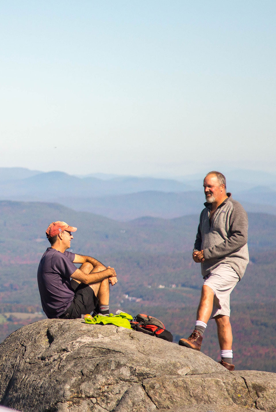 people hiking on mount washington