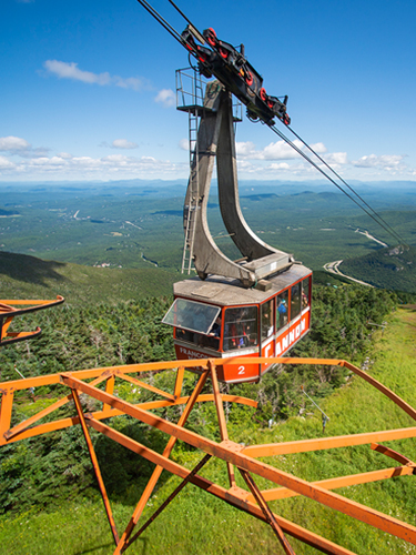 cannon aerial tram in summer