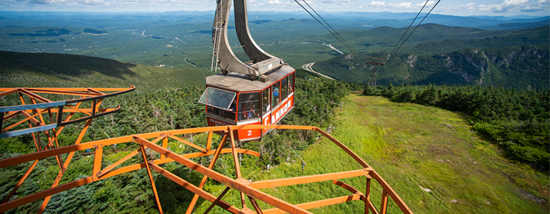 cannon aerial tram in summer