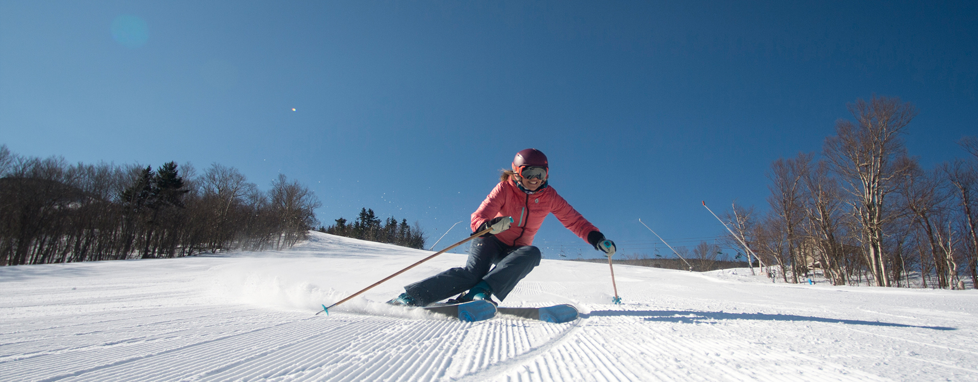 woman skier at cannon mountain