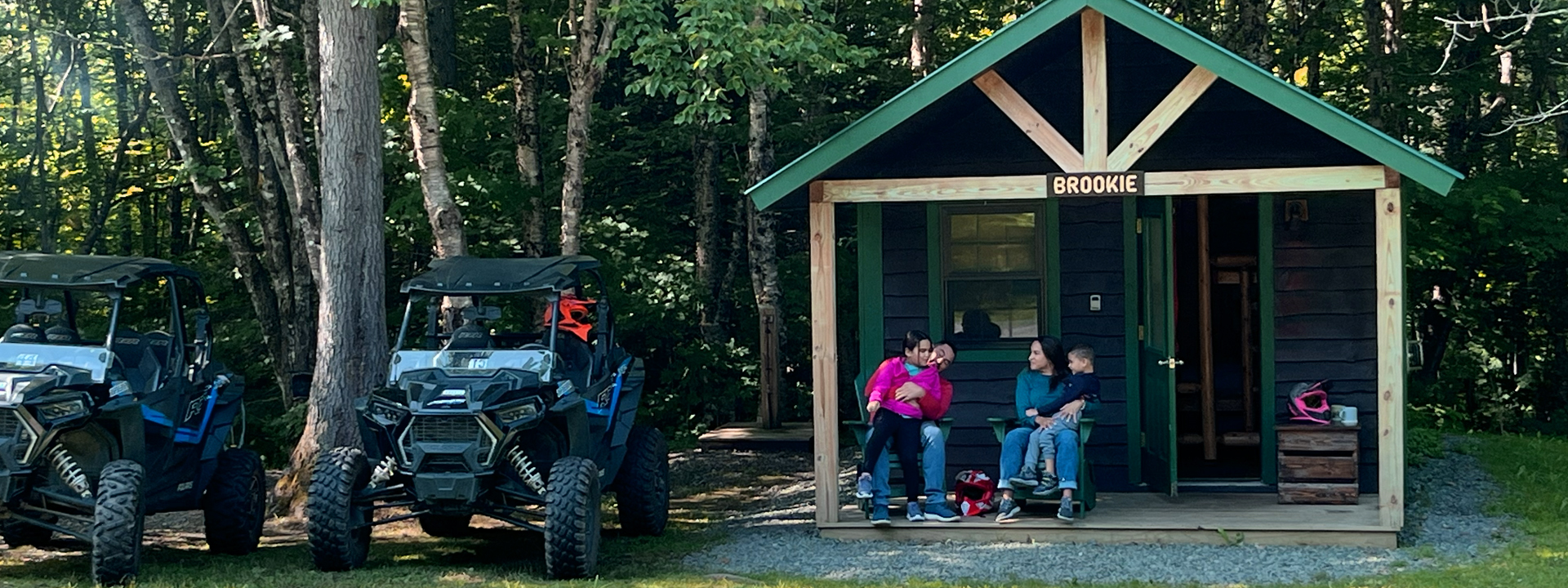 family camping at brookie camper cabin coleman state park