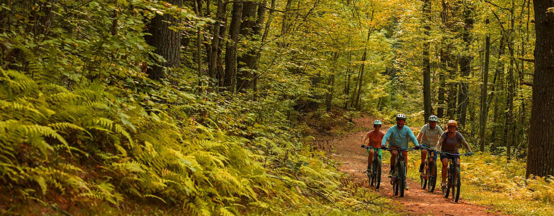 mt bike riders at near brook state park