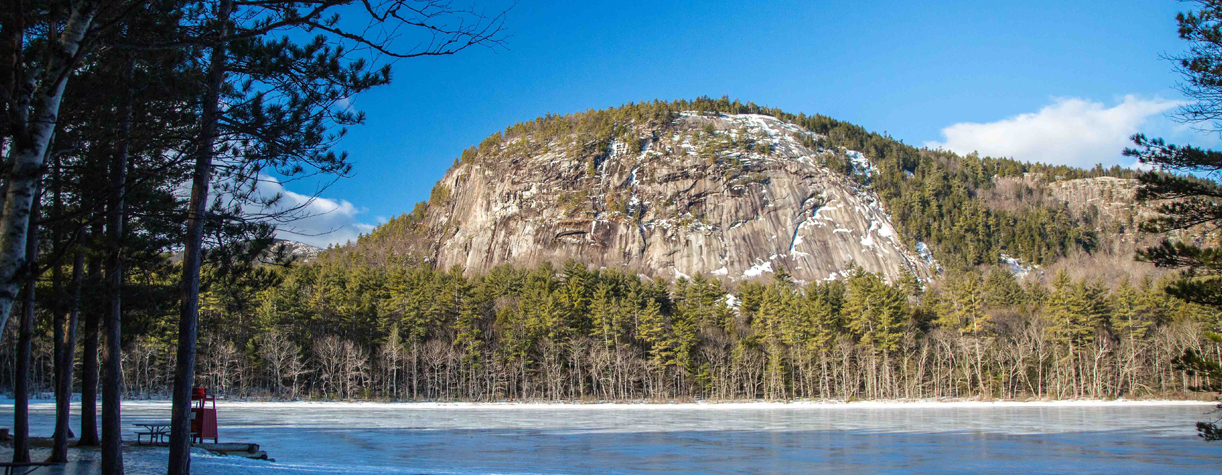 echo lake n conway in winter