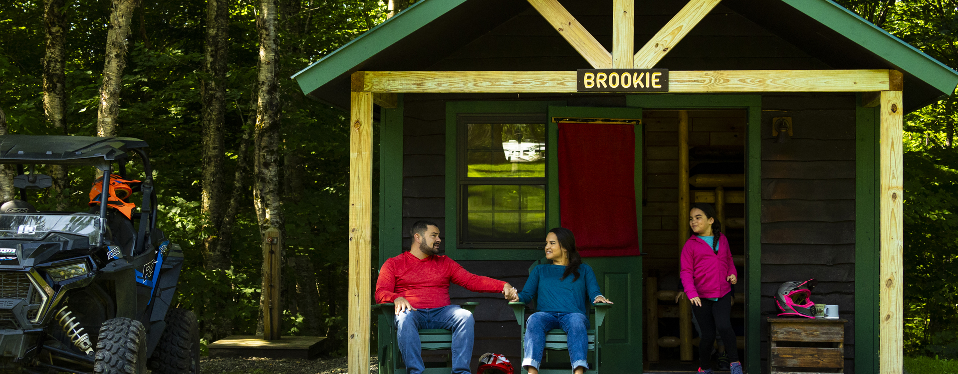 family camping at brookie camper cabin coleman state park