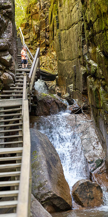Flume Gorge Walkway and Stairs