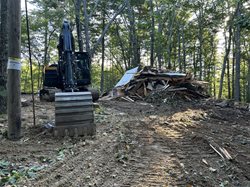 bathroom demolition at pawtuckaway campground