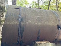 dump station demolition at pawtuckaway campground