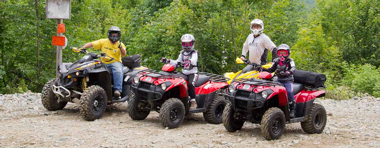 Riders on ATV's