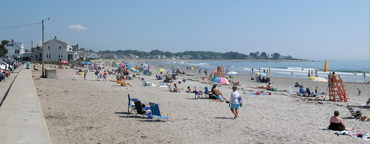 people at beach