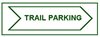 trail parking sign right arrow