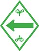 ohrv directional sign left arrow
