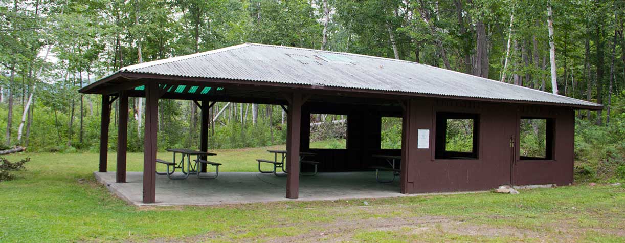 Covered picnic tables