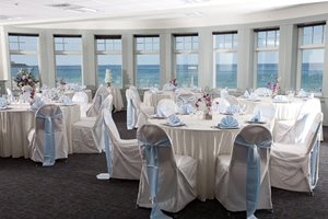 Dining room on ocean