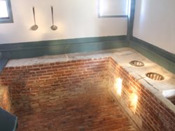 kitchen area at wentworth coolidge mansion