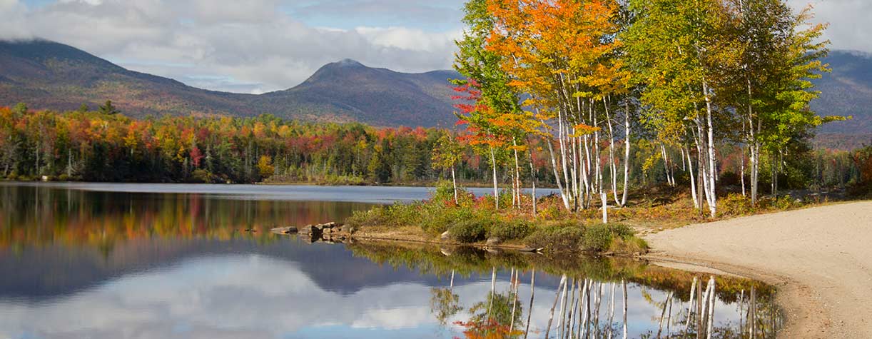 Lake near mountains