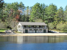 pavilion on lake