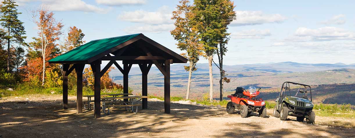 ATV's near picnic area